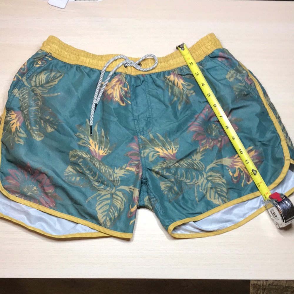 Tropical Green Swim Trunks